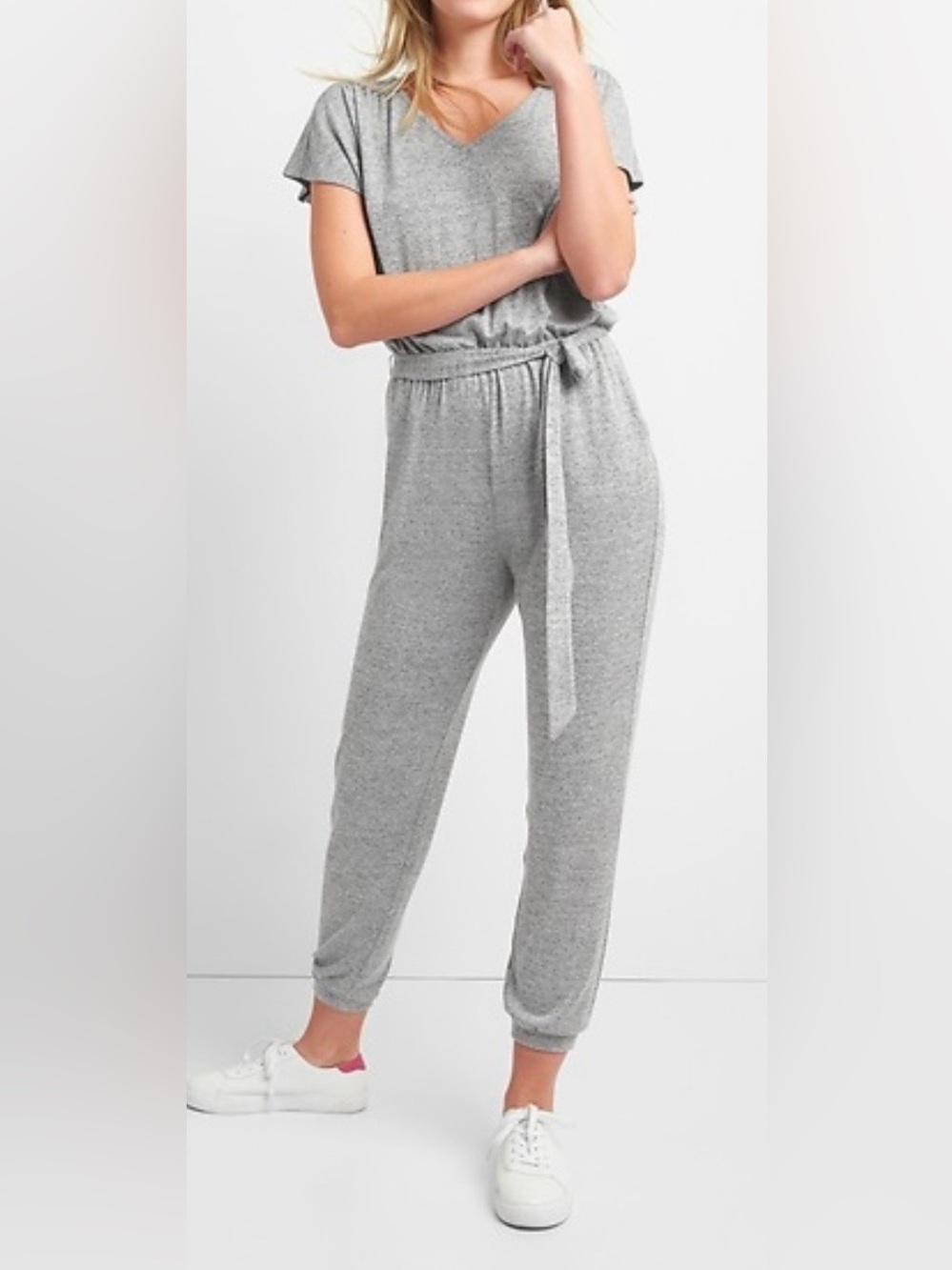 GAP Softspun Short Sleeve Jumpsuit Size XS